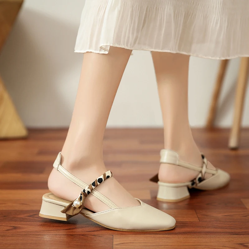 

Сандалии женские на среднем квадратном каблуке, Мягкие Шлепанцы, сланцы, квадратный каблук, Нескользящие, удобная Дизайнерская обувь, цвет ...