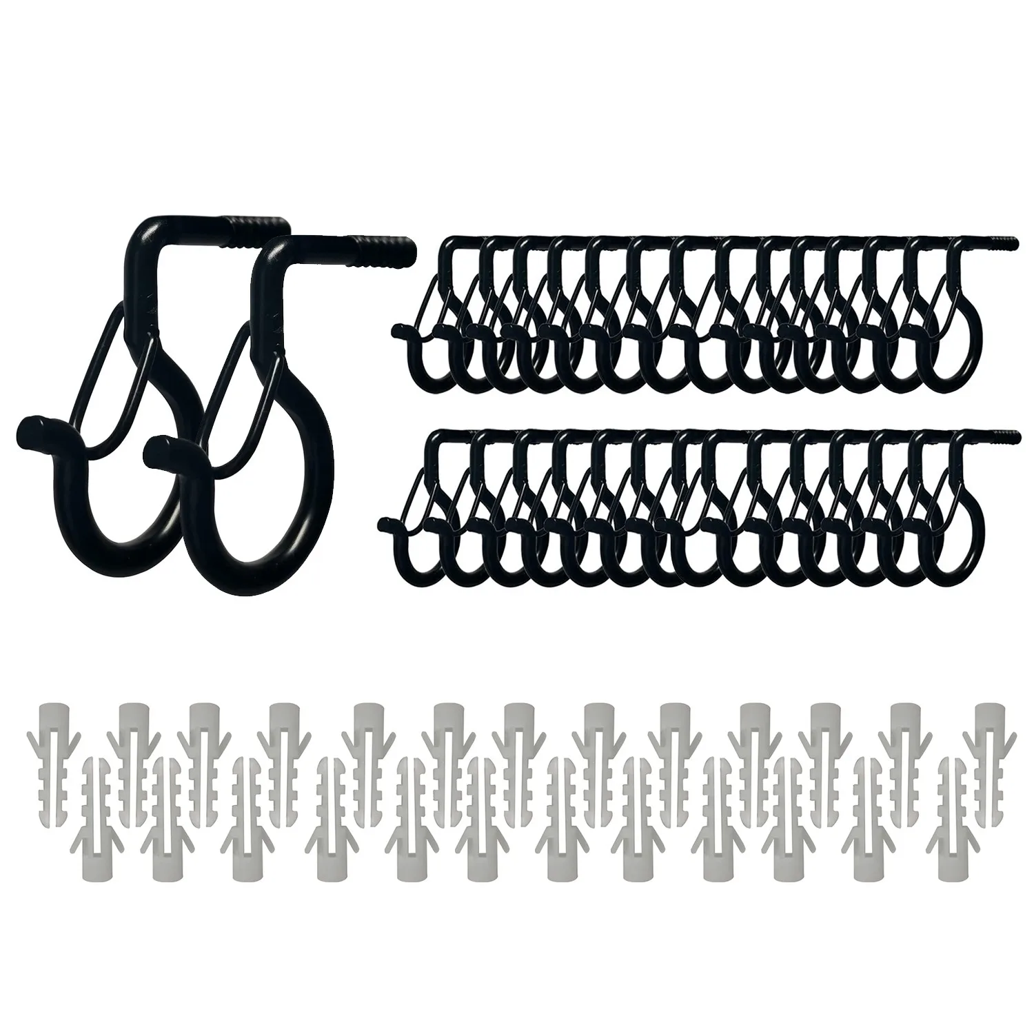 

String Light Hook 25 Pack Q Hanger Heavy Duty Ceiling Screw in Hook for Christmas String Lights Plants Party Decoration