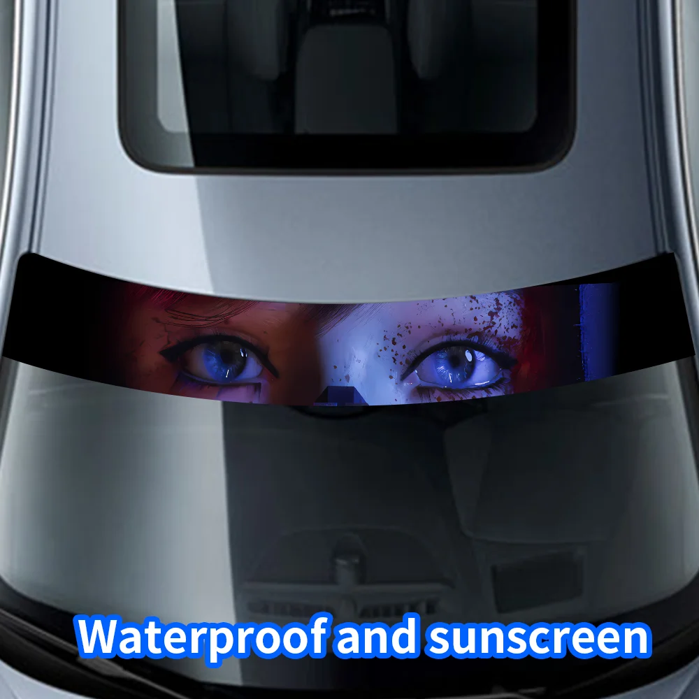 Beauty's Gaze 3D глаза наклейки на переднее лобовое стекло автомобиля передняя и