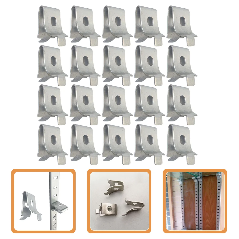

20pcs Shelf Holders Pegs Stainless Steel Shelf Clips Shelf Support Clip Shelf Bracket Clips Shelf Support Pegs