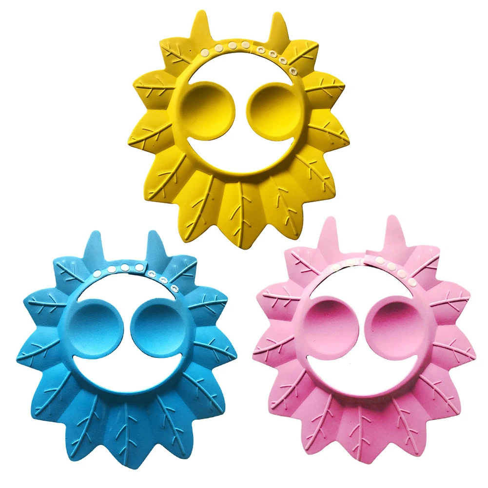 

Baby Adjustable Leaf Style Shampoo Cap Shower Head Cover Children Bath Accessory Shampoo Hair Wash Cap Hat Kids