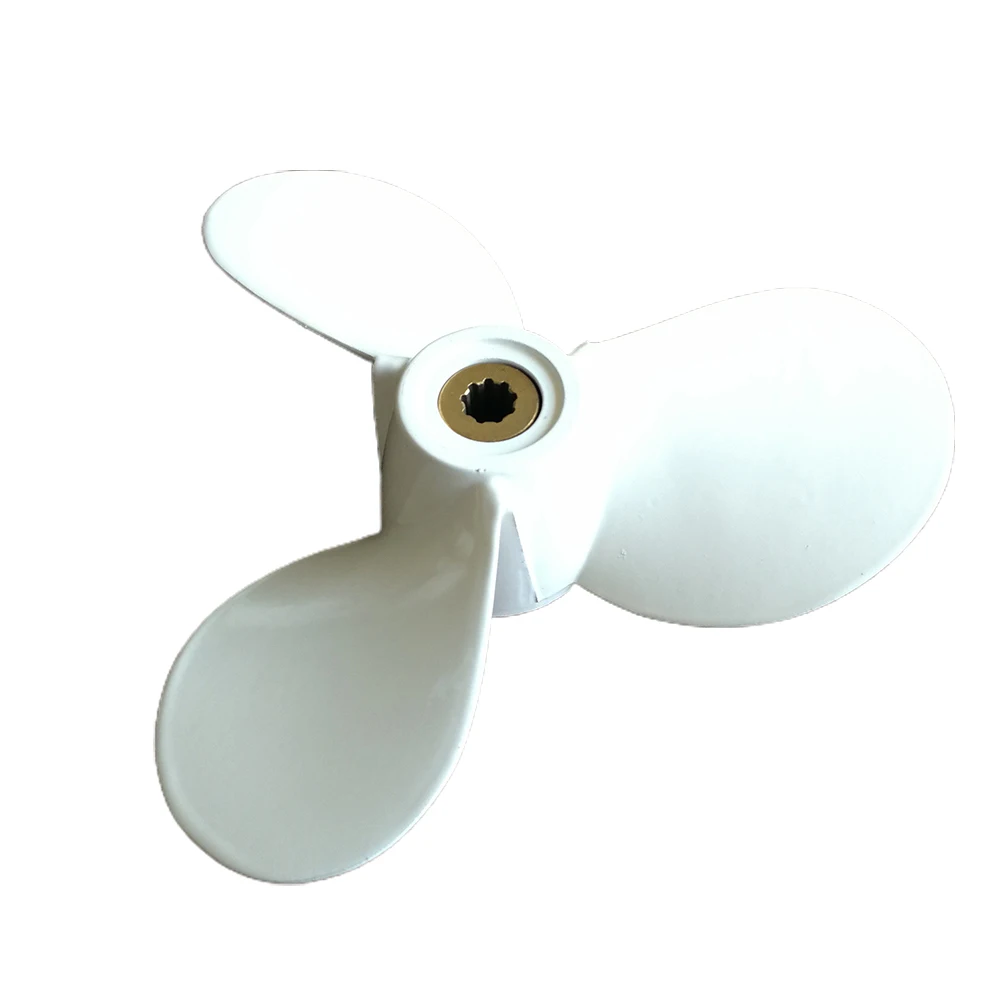 

1Pcs White Outboard Three Leaves Propeller For 2 Horsepower Aluminum Alloy 4-6HP\7 1/2X7 For Yamah 6E0-45943-00