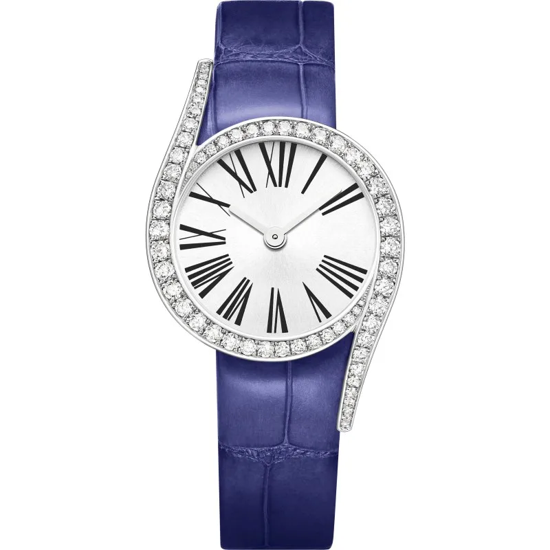 

2023 Top Fashion Luxury Brand Ladies Diamond Limelight Gala Series Quartz Dial Leather Watch For Women Gift Relogio Feminino