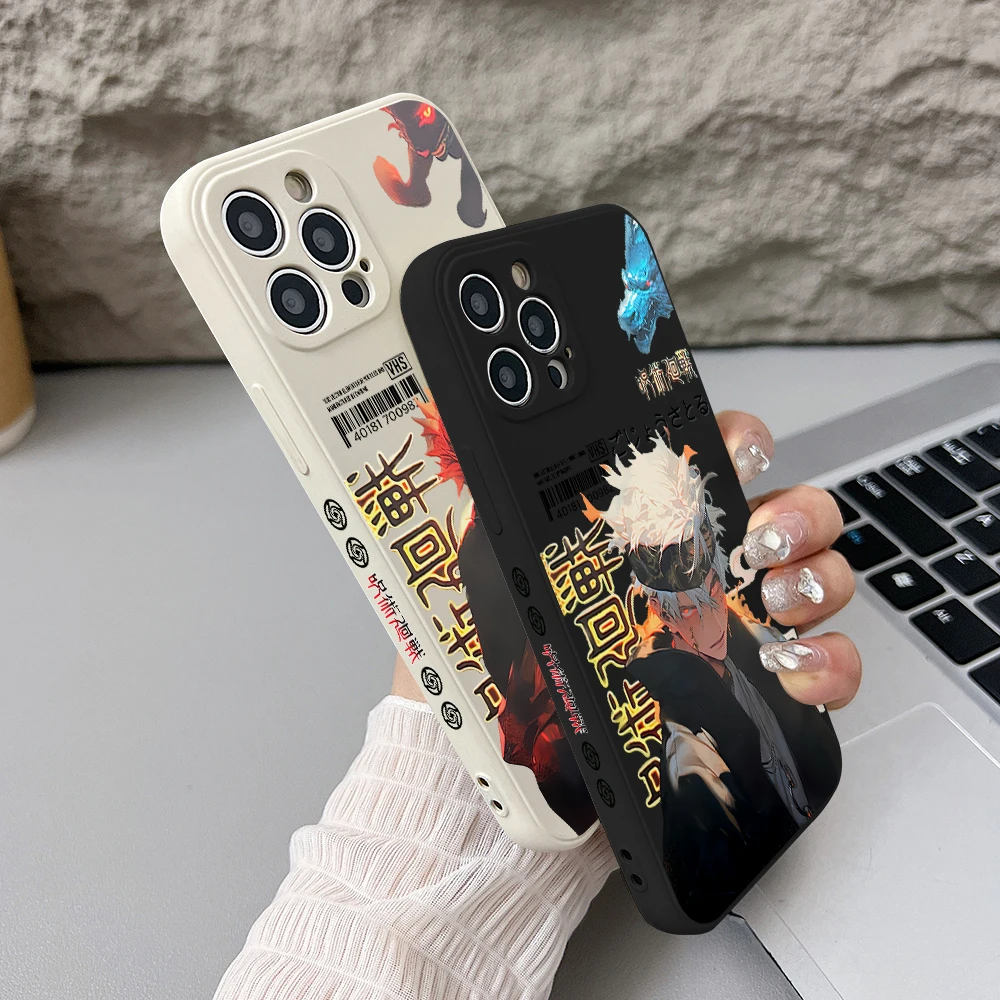 Чехол для телефона Jujutsu Kaisen Gojo Sukuna Oppo Realme C65 C63 C55 C53 C35 C33 13 11 10 9 8 8i 7 Pro Plus 4G 5G Soft Capa Cover