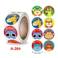 500pcs 2 5cm1inch cartoon animal children cute toy game sticker diy gift sealing cat sheep dog beer label decoration supply