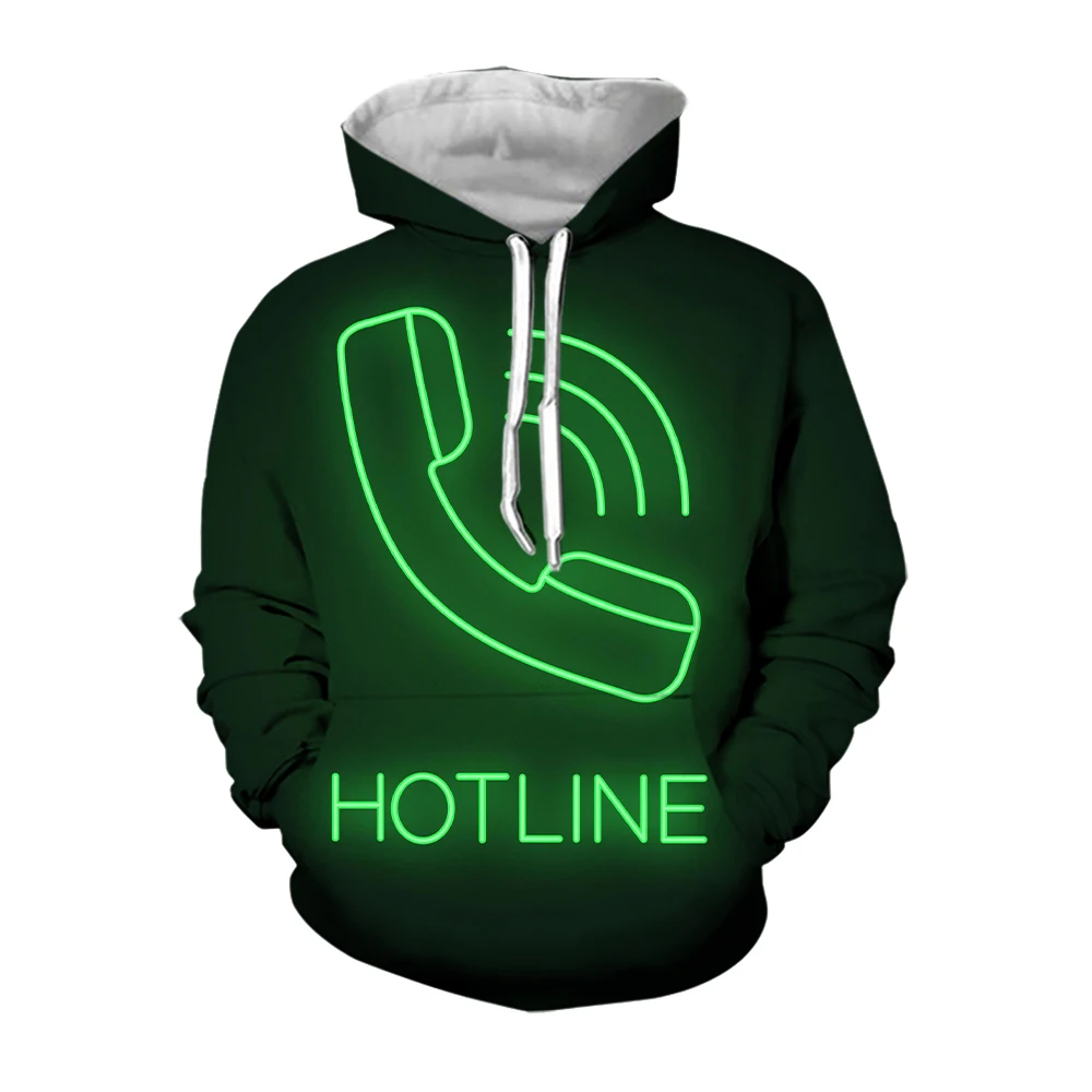 

Jumeast 3d Y2k Hoodies Neon Handset Vintage Graphic Hoodie Robot Print Hoody Aesthetic Streetwear Top 2000s Clothes for Men Yk2