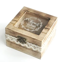 personalized wedding ring boxcustom wooden ring boxrustic wedding ring bearerengagement ring holderproposal ring box
