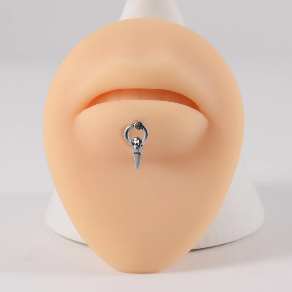 Серьги-шпильки для губ из хирургической стали в стиле панк/готика ювелирные