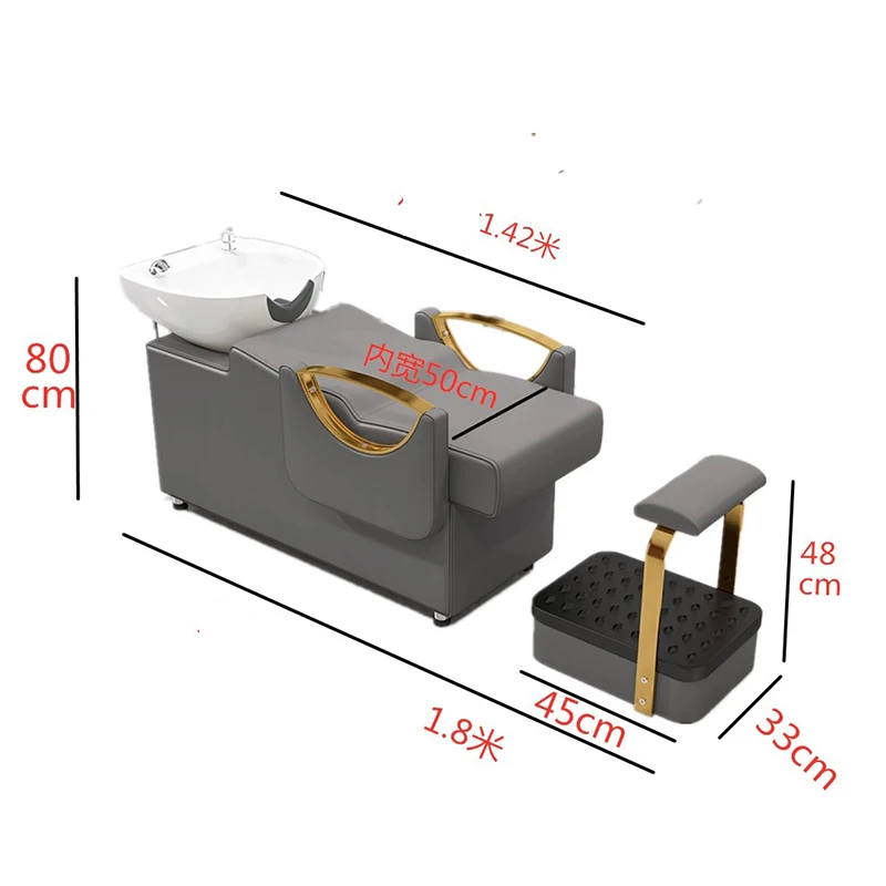 Кресло для мытья волос с шампунем умывальник парикмахерской спа кресла