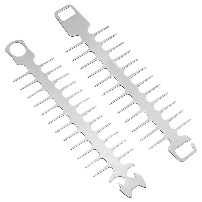 

Skewers For Grilling Metal Fish Bone Design Skewers For Outdoor Barbecue Outdoor Campfire BBQ Tool For Meat Shrimps Chicken And