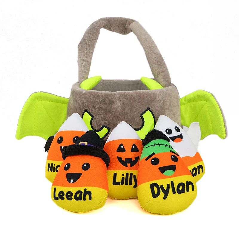 

Сумки для конфет на Хэллоуин, летучая мышь, тыква, тоут, конфеты, плюшевый мешок для детей, розыгрыш или лечение на Хэллоуин, конфеты, ведро, украшения, подарки