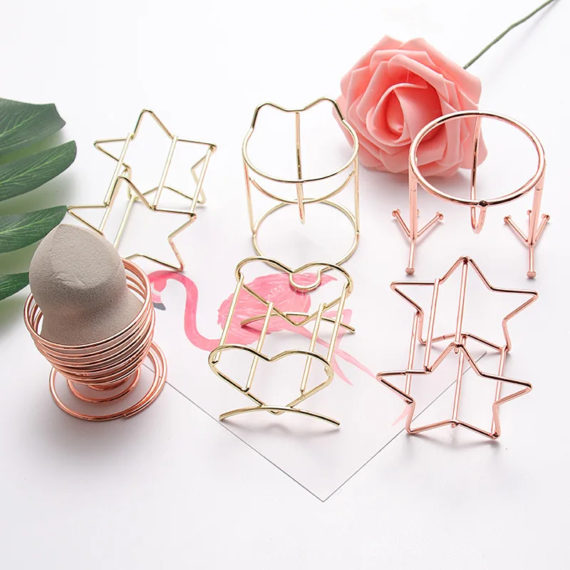 

Makeup Egg Shelf Three-dimensional Carbon Steel Powder Puff Shelf Makeup Sponge Stand Powder Puff Rack Makeup Egg Organizer