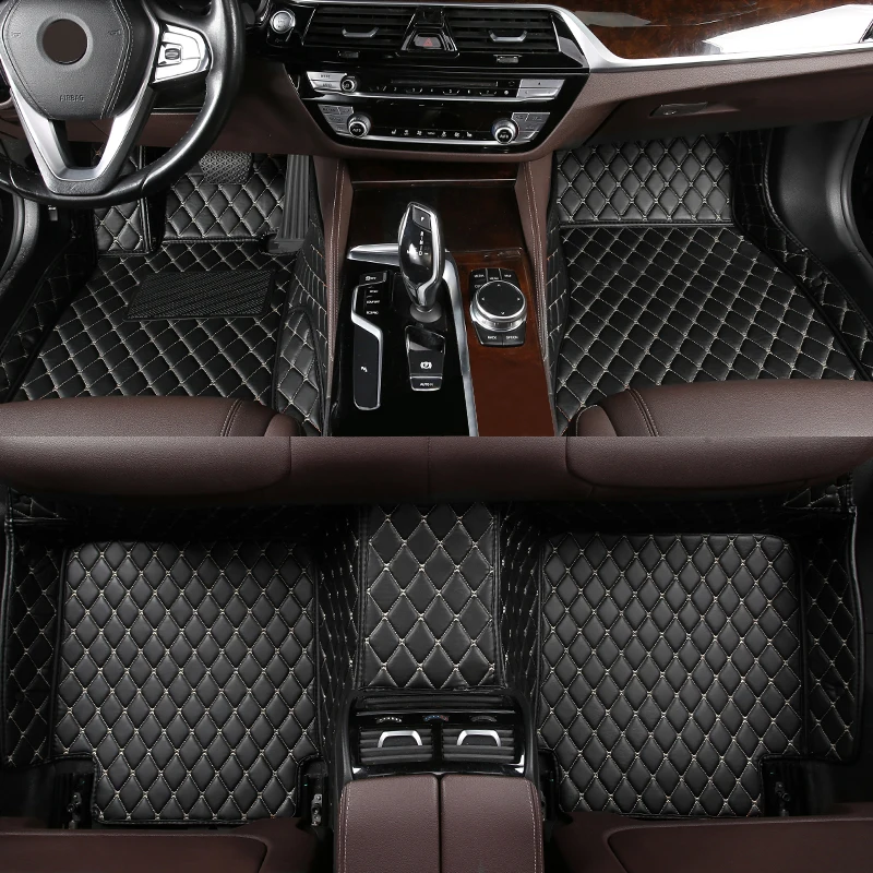 

WLMWL Custom leather car mat for jeep All Models renegade compass cherokee patriot wrangler auto accessories Car-Styling