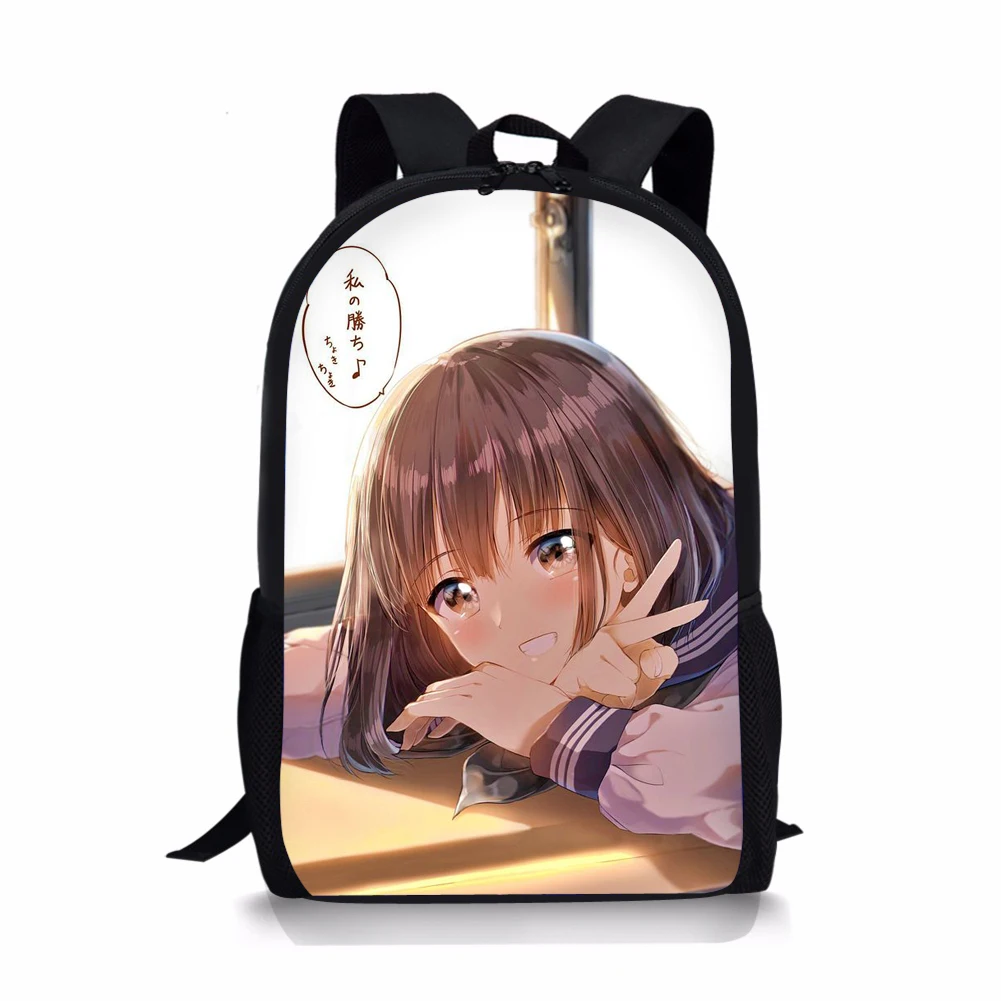 ADVOCATOR Manga Girl Pattern School Bags Customized Children's Backpack Mochila Femenina Knapsack Gift Free Shipping