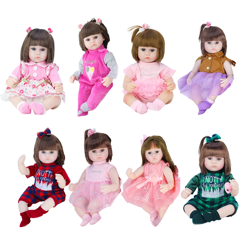 

38/42cm Baby Reborn Doll Toys For Girls Sleeping Accompany Doll Realistic Lifelike Soft Toddler Bebe Reborn Birthday Present Gif