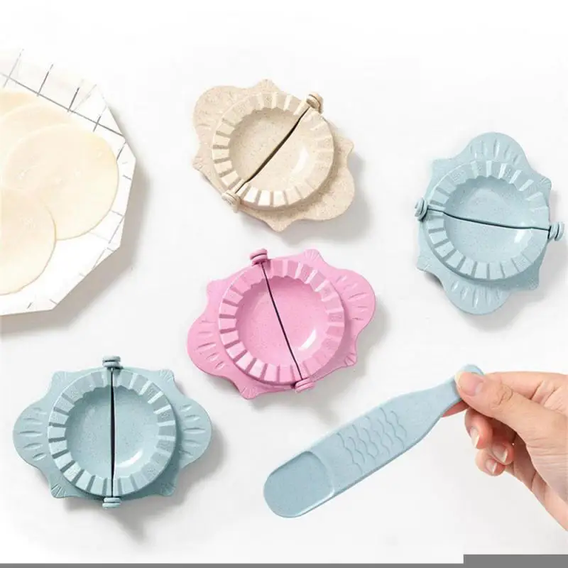 

2023 DIY Dumplings Maker Tool Wheat Straw Jiaozi Pierogi Mold Dumpling Mold Clips Baking Molds Pastry Kitchen Accessories