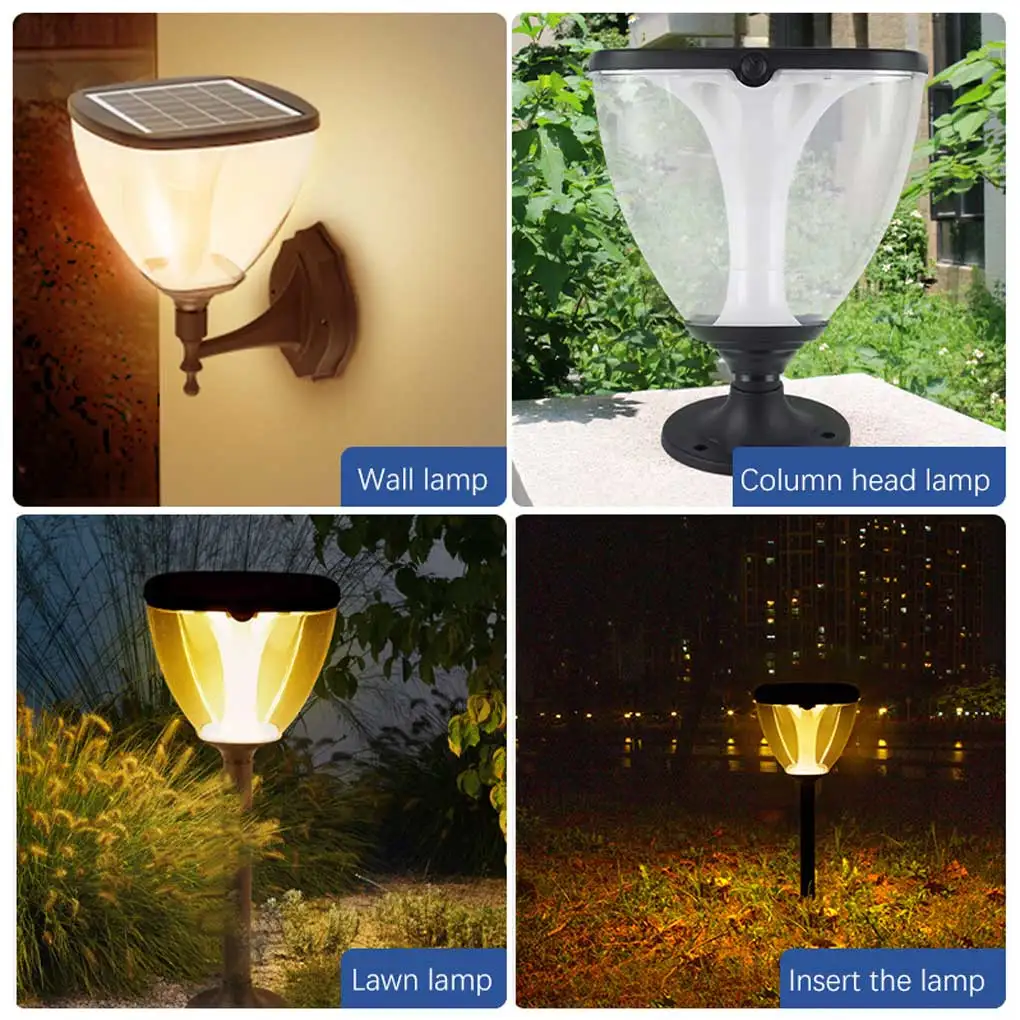 

Solar Light Waterproof Outdoor Pathway Walkway Landscape Decor Lamp