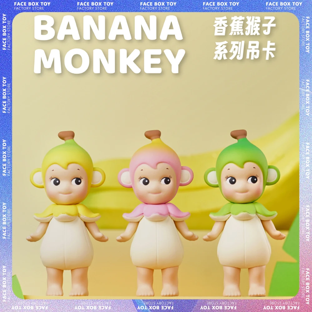 

Sonny Angel Blind Box Banana Monkey Series Kawaii Hipper Cartoon Figure Mystery Boxes Cute Guess Bag Mini Figurine Doll Toy Gift