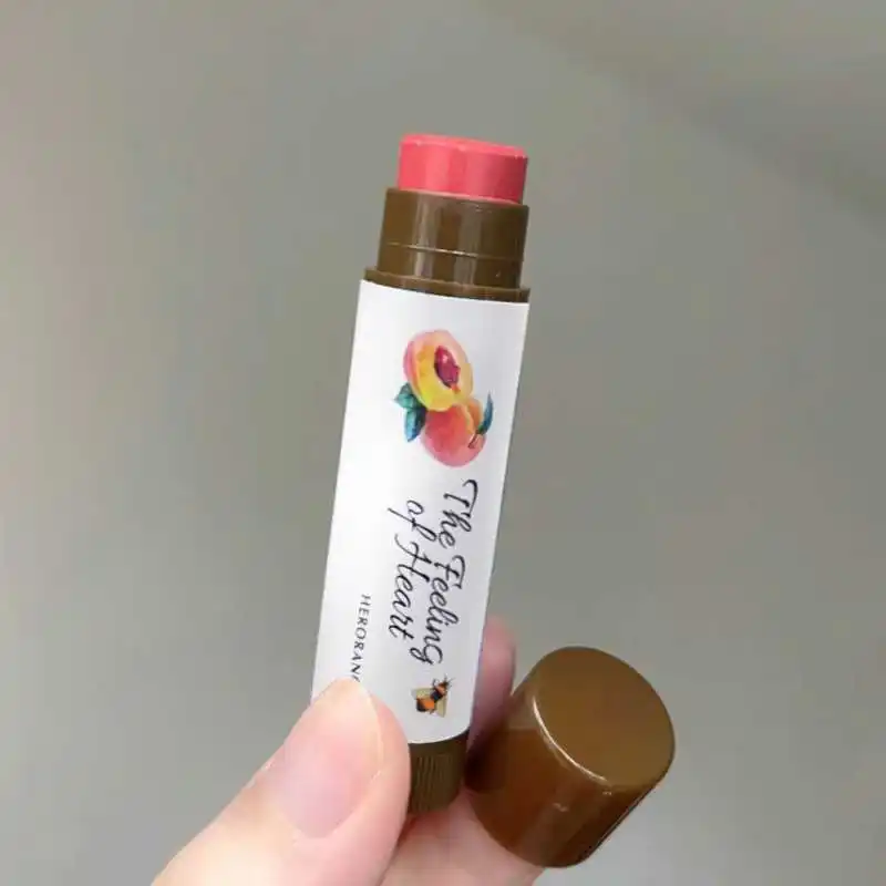 Фруктовый бальзам для губ увлажняющий питательный блеск губная помада с