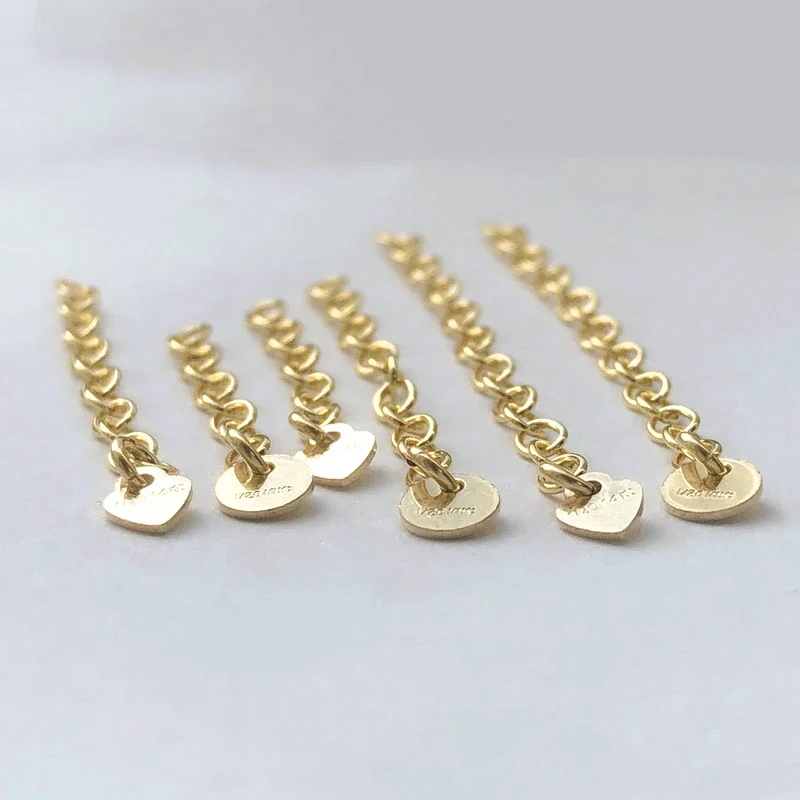 Цепочка-удлинитель 14-каратное золото цепочка-удлинитель кабеля 2/3/4/5 см для