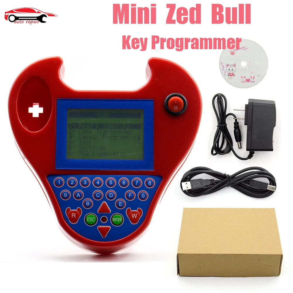 

Mini Zed Bull V5.08 Key Programmer V508 Zedbull Key Transponder Clone With Type No Tokens Needed Auto Key Programming