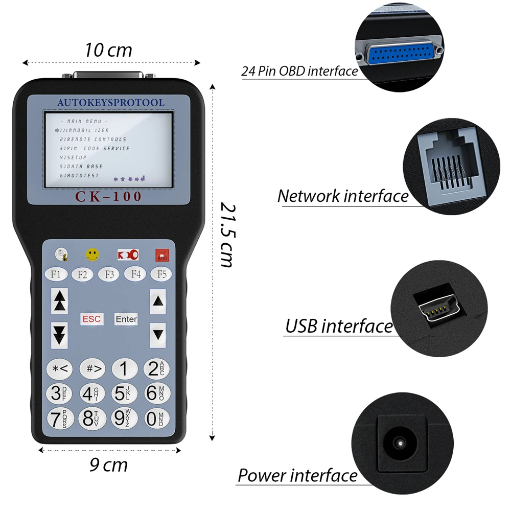 

OBD2 автомобильный ключевой программатор CK-100 V99.99/46,02 CK100 с 1024 токентами автомобильный диагностический инструмент