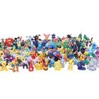 Экшн-фигурки покемона, фигурка Пикачу 144 шт.компл. 3 см, аниме статуя, модель Figma, коллекционная Изысканная фотография для детей