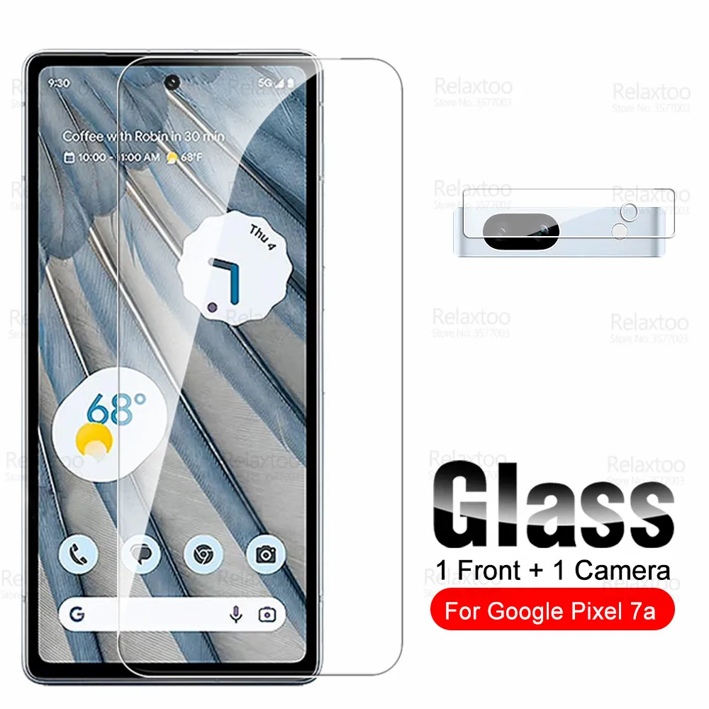 

2To1 Camera Tempered Glass For Google Pixel 7A Screen Protector Gogle Pixel7a Pixel 7 A A7 5G 6.1" Armor Protective Cover Film