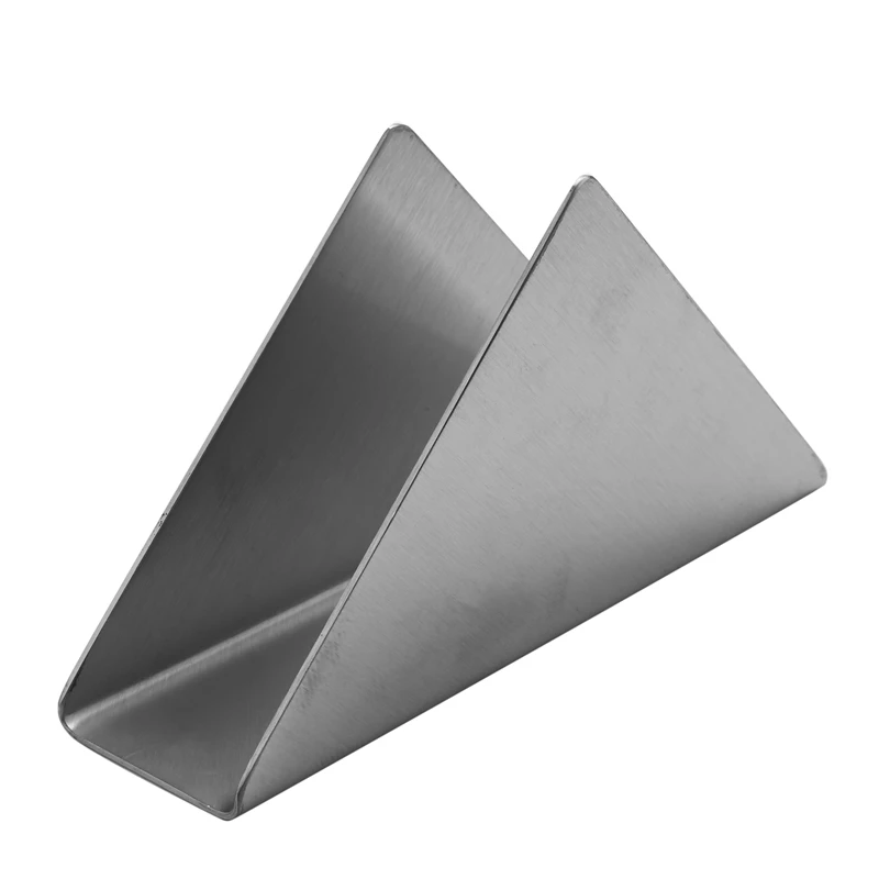 

Triangle Napkin Holder Stainless Steel Decorative Paper Cocktail Napkin Dispenser Organizer For Kitchen Countertops, Dinner Tabl