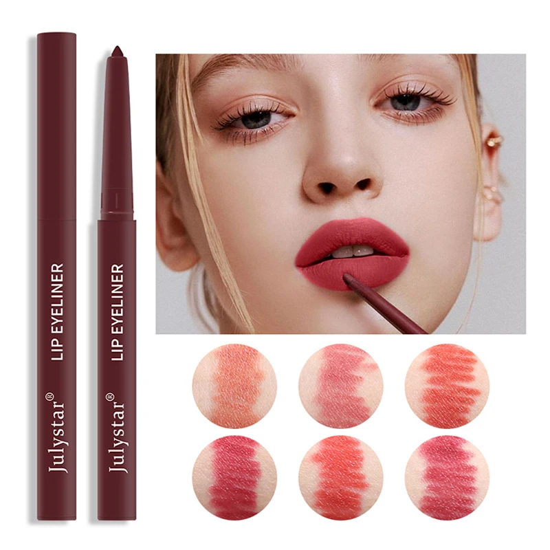

Matte Lipstick Pencil Waterproof Velvet Nude Non-stick Cup Lip Liner Pen Makeup Beauty Long Lasting Plump Lips Cosmetic