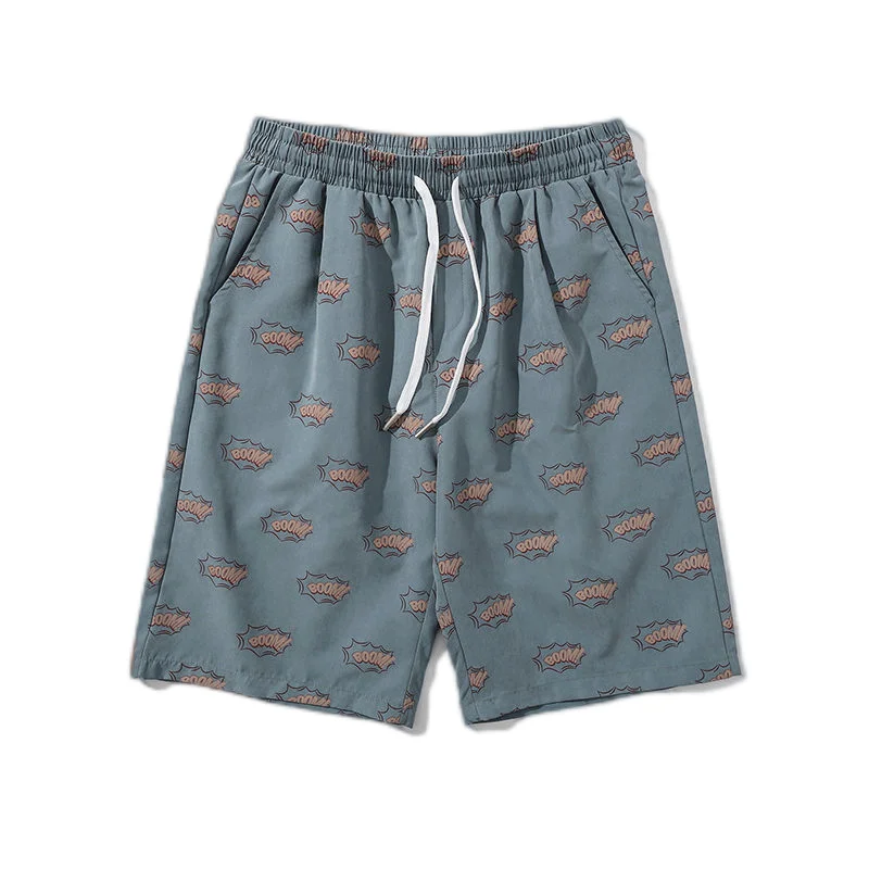 

Summer men's shorts loose casual beach pants summer home shorts fashion printing shorts large sports pants 100kg can be worn