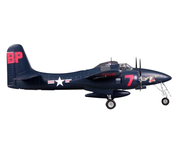 1700 мм F7F Tigercat Blue PNP Самолет RC Игрушечный реактивный самолет