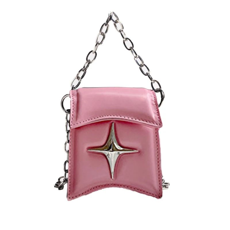 Casual Cellphone Crossbody Bag For Women Mini PU Leather Star Shoulder Bag Multifuncion Messenger Handbag Hasp Lady Pouch Bags