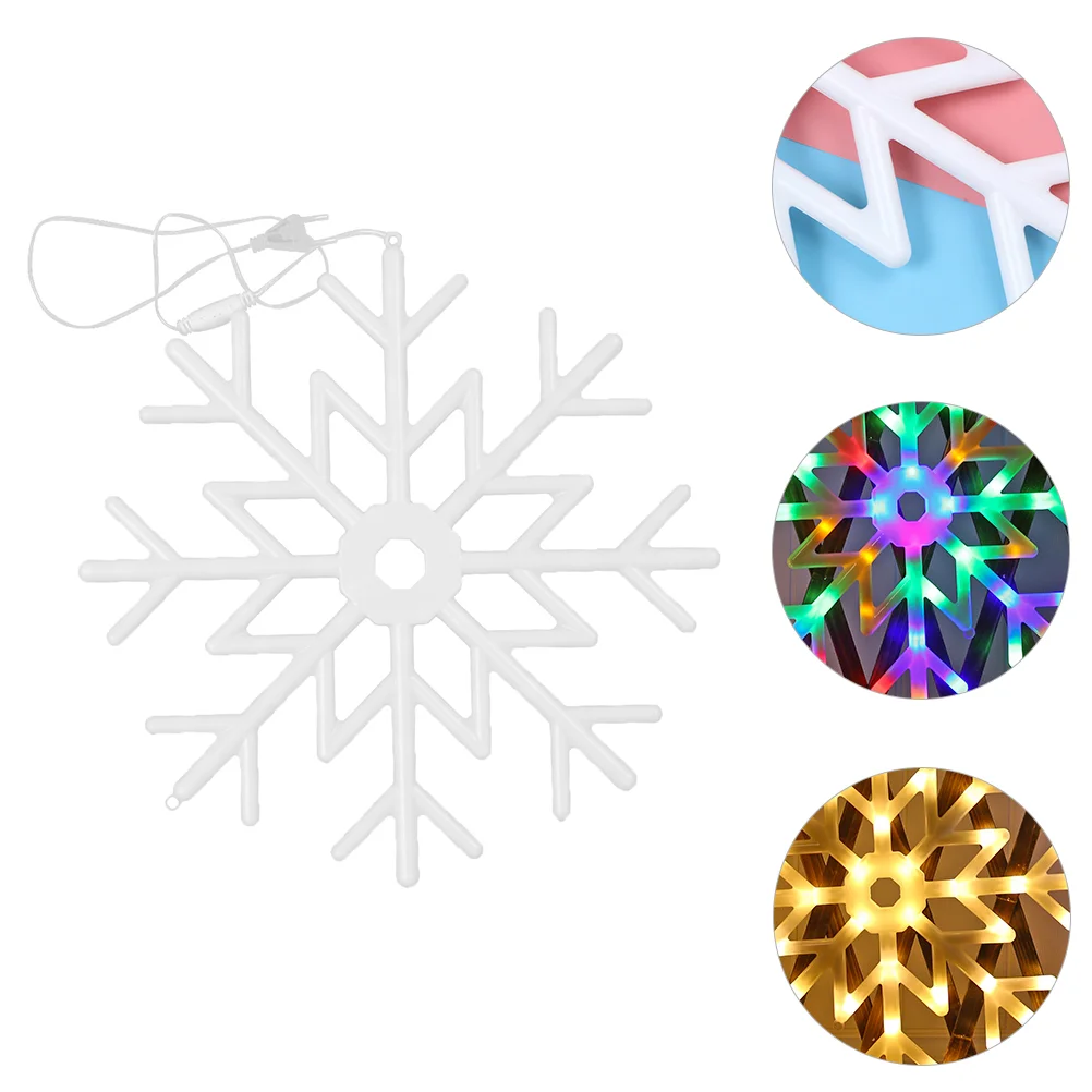 

1pc Snowflake Lights Christmas Window Lights Fairy Lights for Bedroom Christmas Hanging Snowflake Curtain Lights