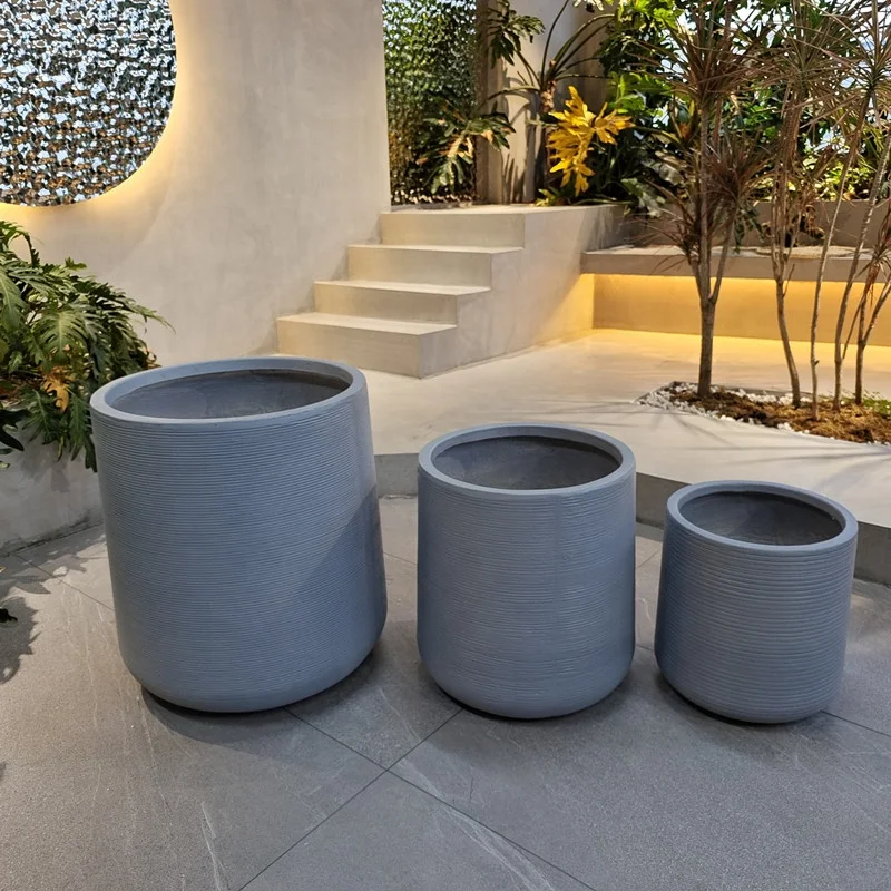 Лидер продаж большой запас бетонные цементные цветочные горшки стандартные