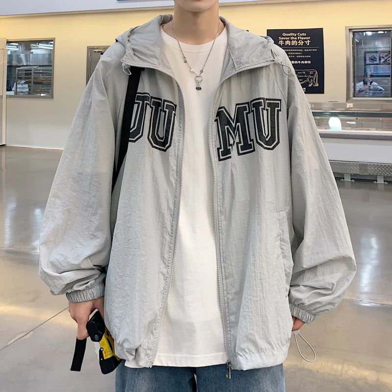 

Новинка, летняя тонкая легкая женская кожаная ткань большого размера, Солнцезащитная одежда унисекс, Мужская Уличная одежда с надписью, бле...