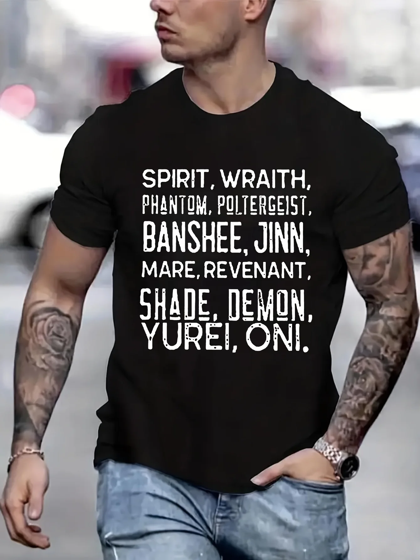 Мужская футболка PEDRAZA Phasmophobia All Ghost Names Kawaii