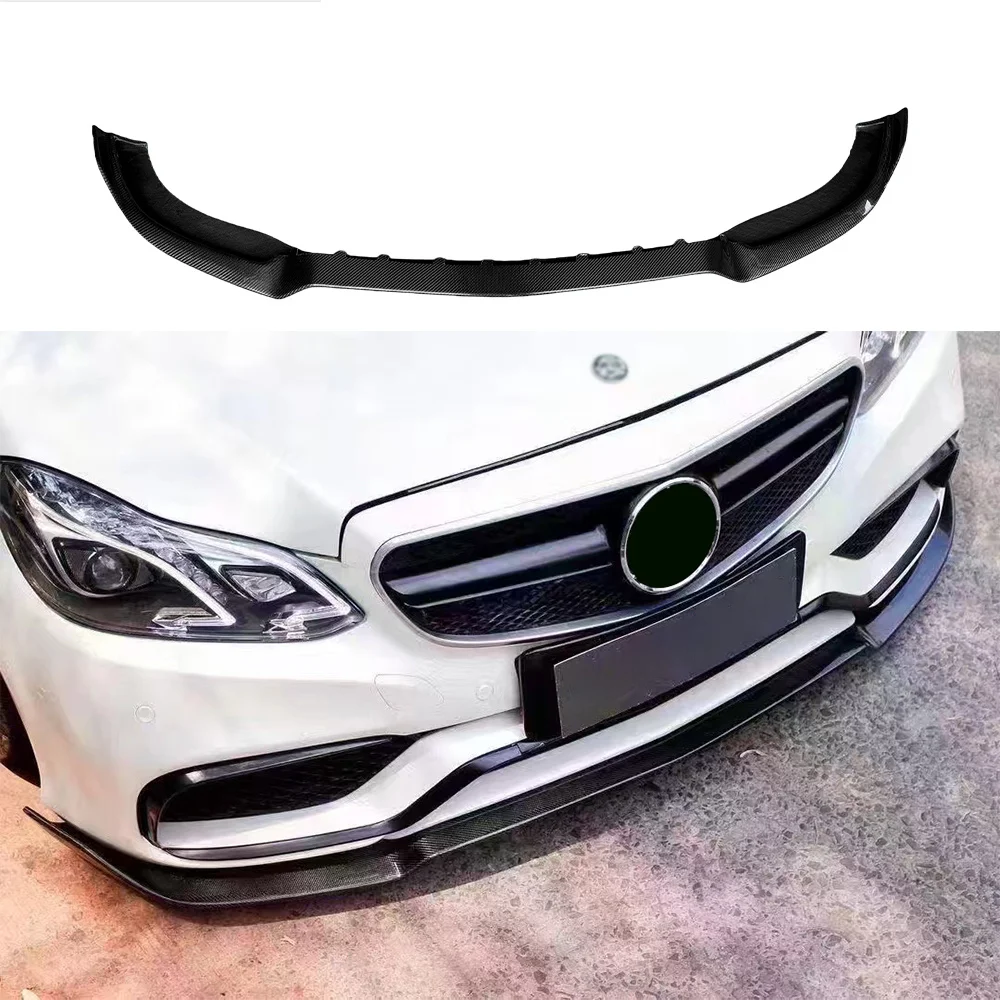 Фото Высококачественный карбоновый передний спойлер в стиле BB для Mercedes Benz E-Class W212 E63 4-дверный №2