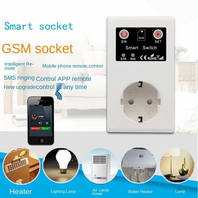 16 А SC1 ЕС GSM электрическая розетка умная Температурный датчик контроллер