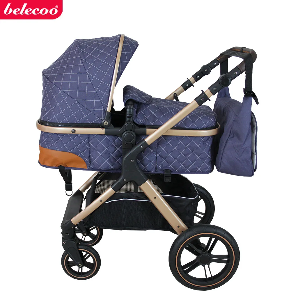 Belecoo baby stroller high landscape can sit, lie down, light folding shock absorber two-way baby stroller free shipping