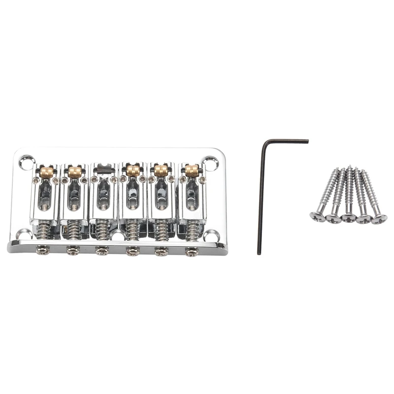 

Hardtail Guitar Bridge Body Through For 6 String Electric Parts
