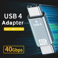 usb c to type c usb 4 40gbps thunderbolt 3 data sync converter adapter usb 4 extension cable for macbook pro air dell laptop