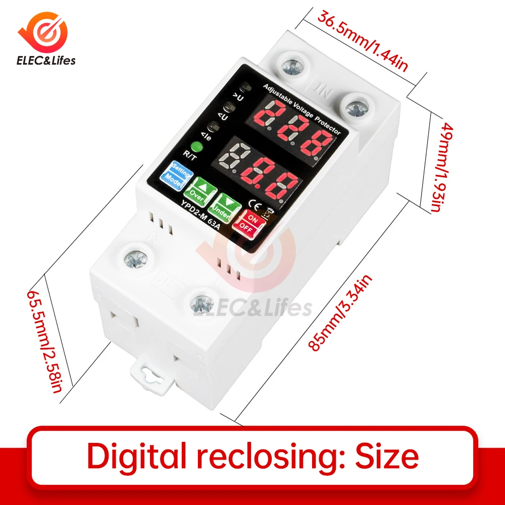 Вольтметр на DIN-рейку