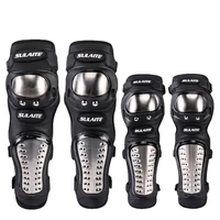 motorcycle stainless steel knee and elbow pad off road riding racing protection sports protection equipment gt 341