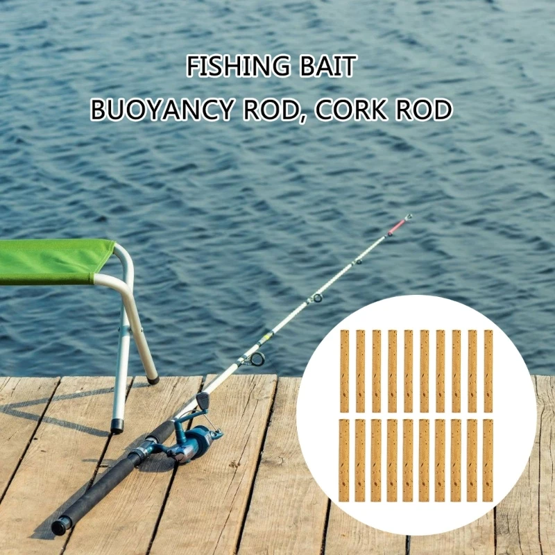 Удочка плавучести Oaks 20 шт. набор поплавков из мягкой пробки диаметр 6 мм и 8