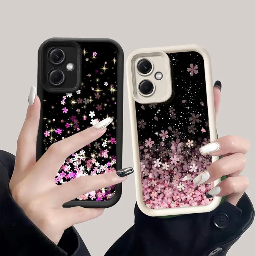 Чехол для телефона Xiaomi Redmi 12C 13C 12 A1 A2 Plus A4 A3x Poco X3 Pro C51 C61 X3NFC Мягкий чехол с блестящим