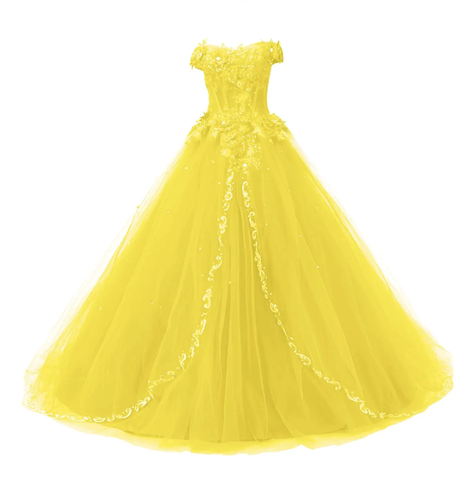 Длинное бальное платье BM, платье Quinceanera, кружевные вечерние платья, тюль, сладкий 16, вечернее платье для выпускного вечера, Vestido De 15 Anos (art.: 3920cf8481deb) - 3920cf8481deb