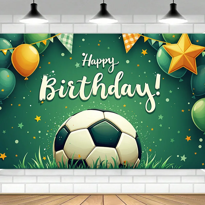 Футбол день рождения вечеринка фон для футбола фотобудка реквизит мальчиков