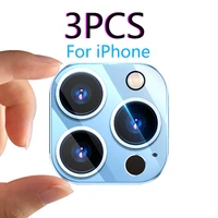 3pcs camera lens protector for iphone 11 13 12 mini pro max full frame lens film transparent camera glass protection case