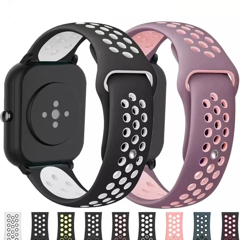 

Silicone Strap 20mm Replacement Band for Xiaomi Huami Amazfit Bip U Pro GTS 3 Bip S GTS 2 Mini GTR 42mm